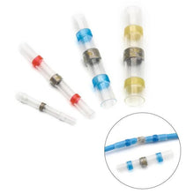 Load image into Gallery viewer, Waterproof Solder Wire Connectors - 50PCS - Heat Shrink Soldering Sleeve Terminals Insulated Waterproof Butt Wire Connectors Electrical Wire Soldered Terminals