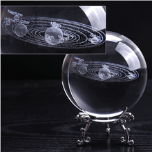 Load image into Gallery viewer, 3D SOLAR SYSTEM CRYSTAL BALL